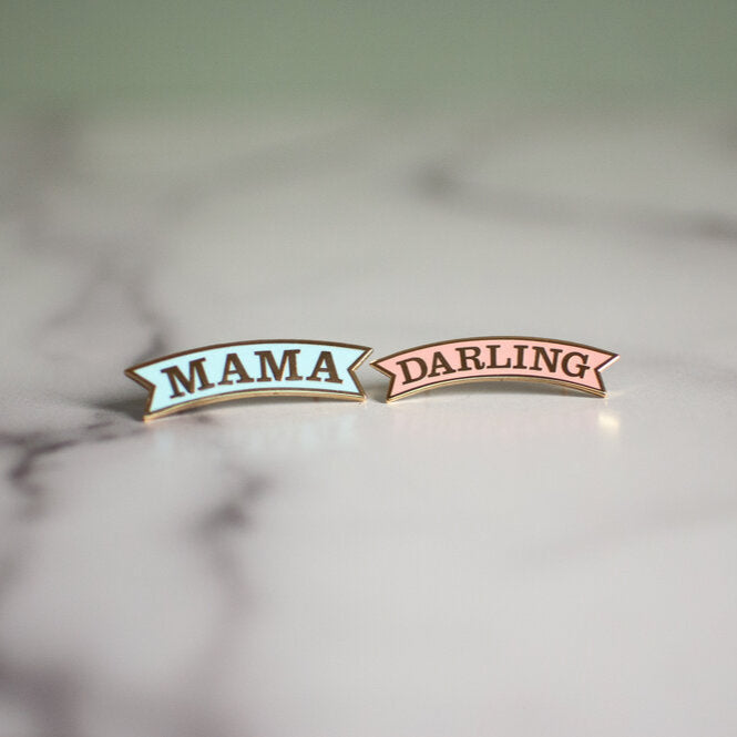 Helmsie- Mama & Darling Enamel Pin Set