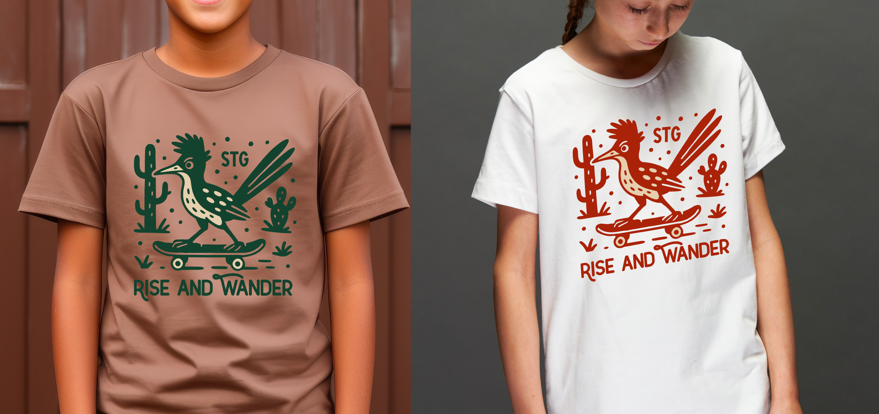 Rise & Wander Co.- Roadrunner Skate T-Shirt