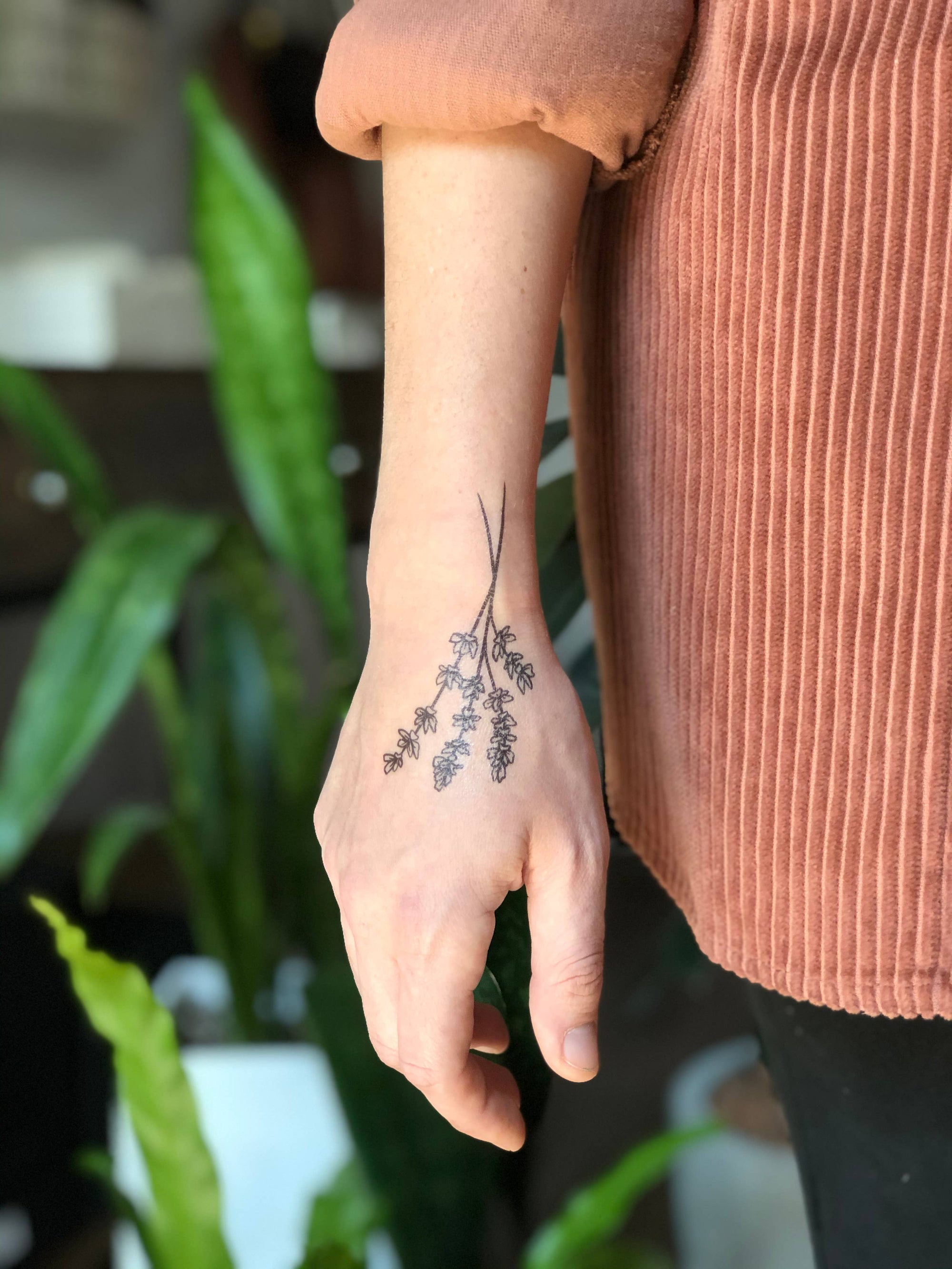 NatureTats- Lavender Twigs Temporary Tattoo