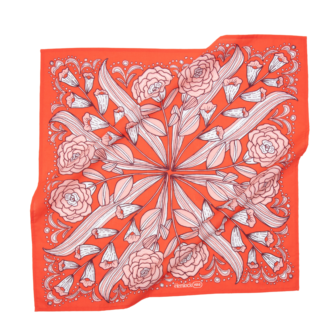 Our Greta bandana was loosely inspired by the brilliance and intensity of filmmaker Greta Gerwig--it's named after her, although the imagery began as just a doodle in the sketchbook of our founder, Beth. You may find yourself drawn to the fiery hot-red co
