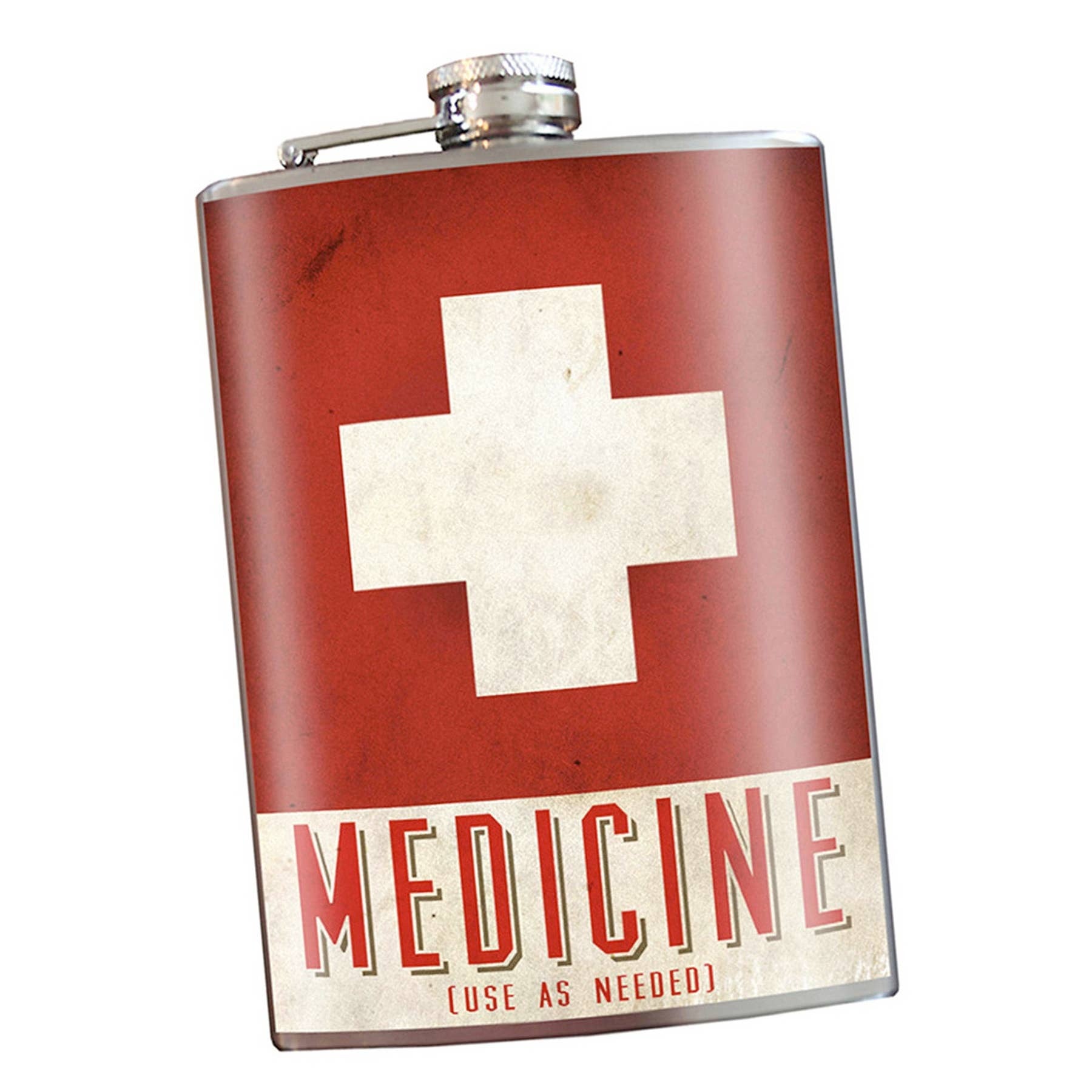 Everyone needs to take their "Medicine"; why not keep yours in this handy flask?
Discover the unique collection of original design stainless steel hip flasks, created by artists Trixie & Milo.
Sold in minimum sets of two for maximum impact, our flasks