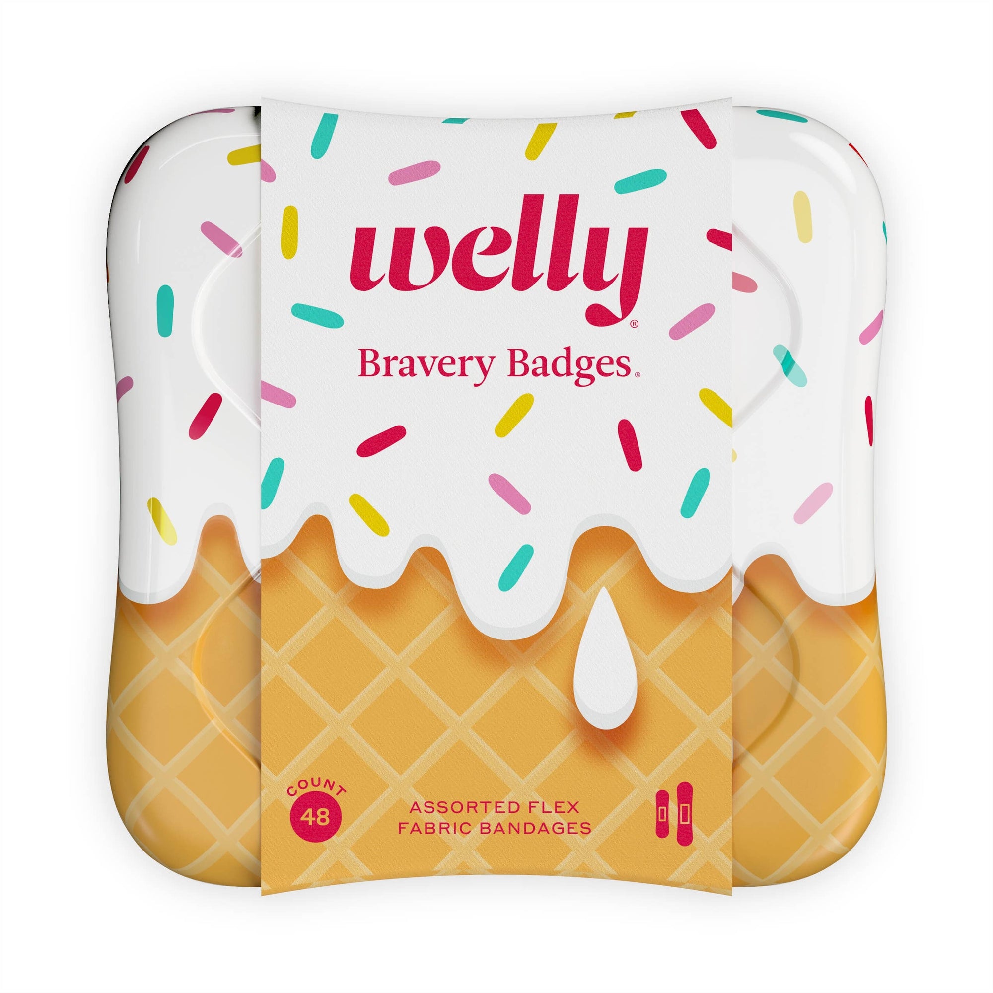 We know play isn't always safe, but it's always fun. This pack of Bravery Badges includes 48 fabric bandages in two kid-friendly sizes. Our bandage seals on all four sides to keep out germs and dirt, and is 2x more absorbent than other brands, so your wou