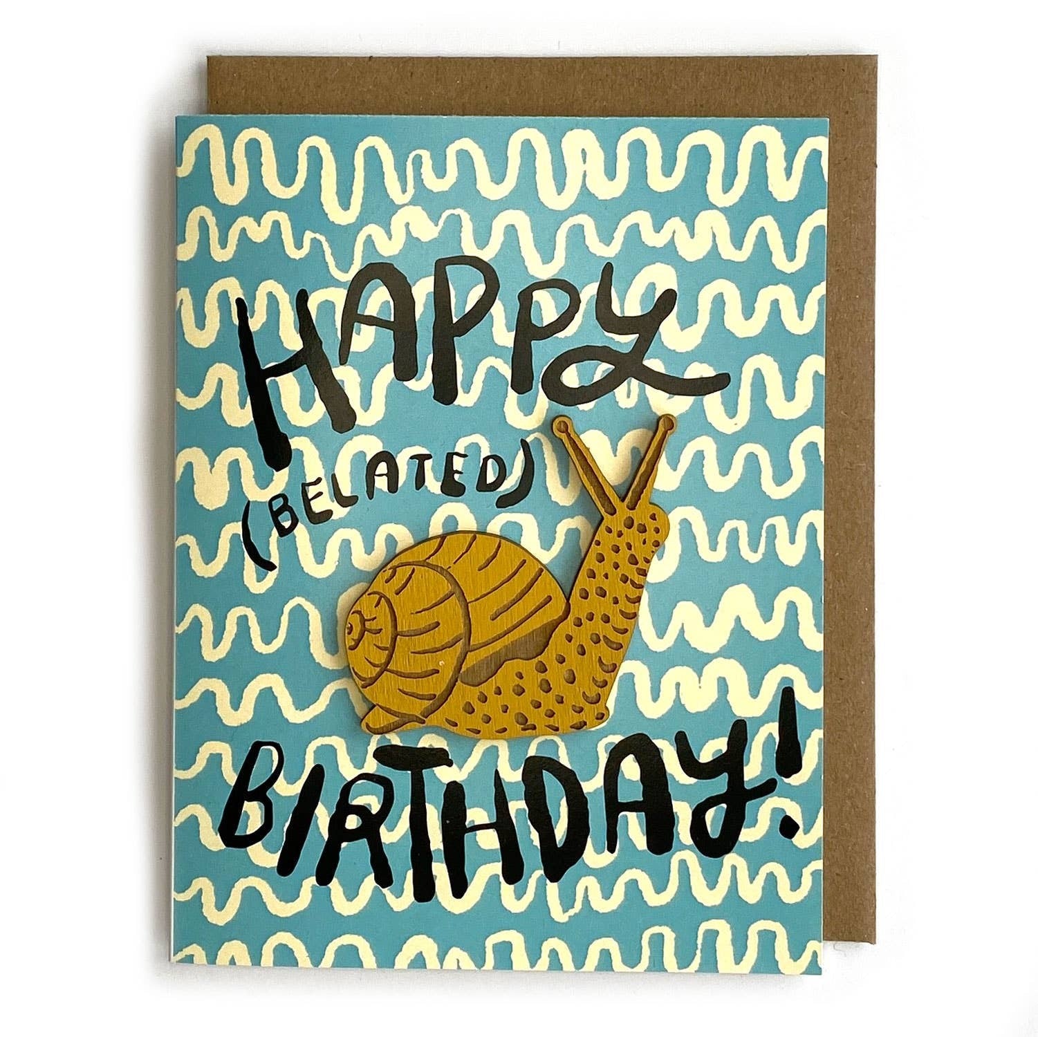 Let's face it: some of us move at a snail's pace when it comes to wishing birthdays, but that doesn't mean you can't make up for it by sending a card that is also a gift–that they will keep and cherish forever!
• Packaged in a compostable cellophane slee