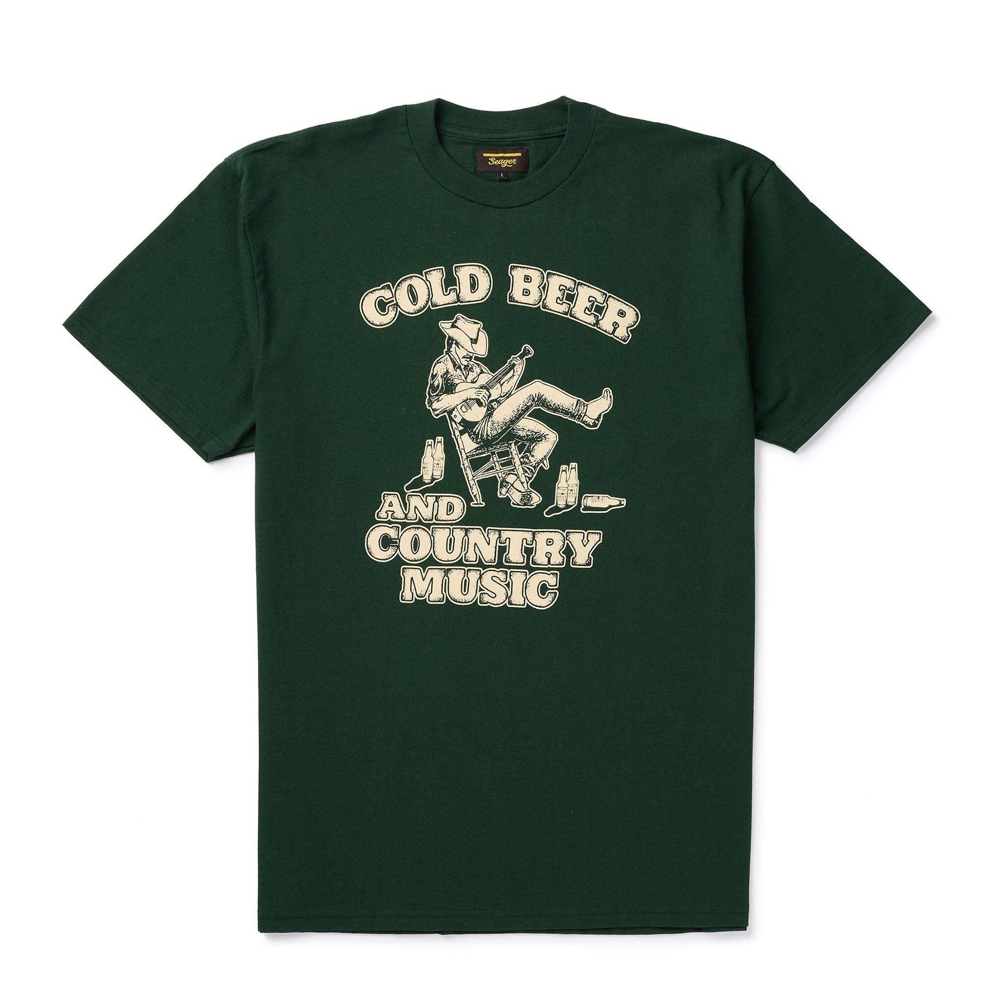 Seager- Country Music Tee Army Green