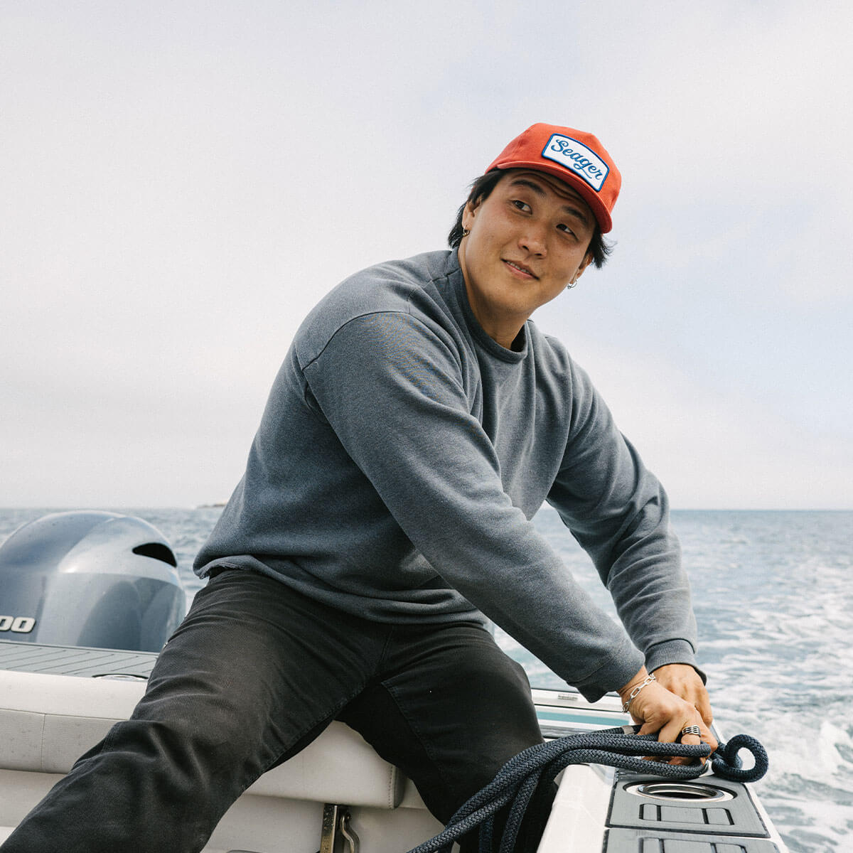 Seager- Uncle Bill Snapback Red, White and Blue