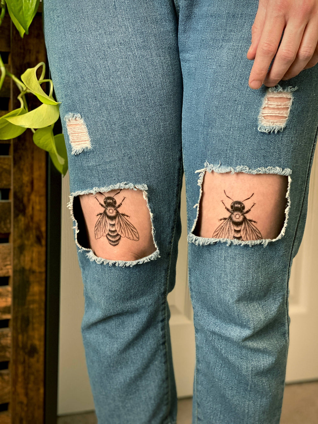 NatureTats- Big Bee Temporary Tattoo: 1-Pack