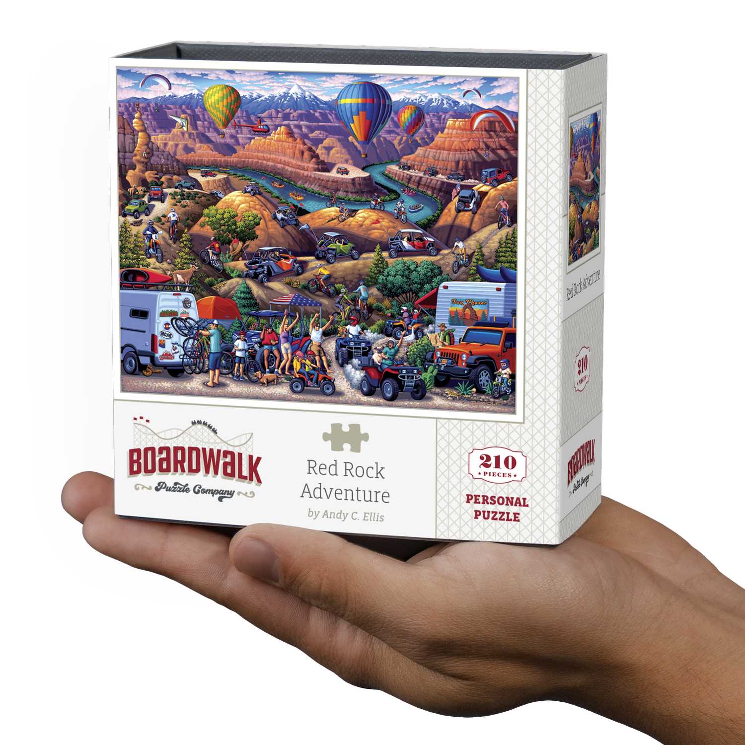 Boardwalk Puzzle Company- Red Rock Adventure | 210 Piece Personal Puzzle