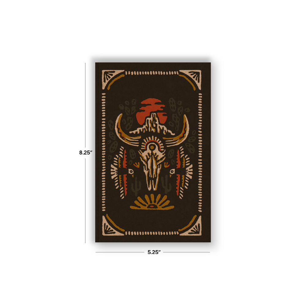 Denik x Rayco- Desert Skull Kraft Classic Layflat Notebook