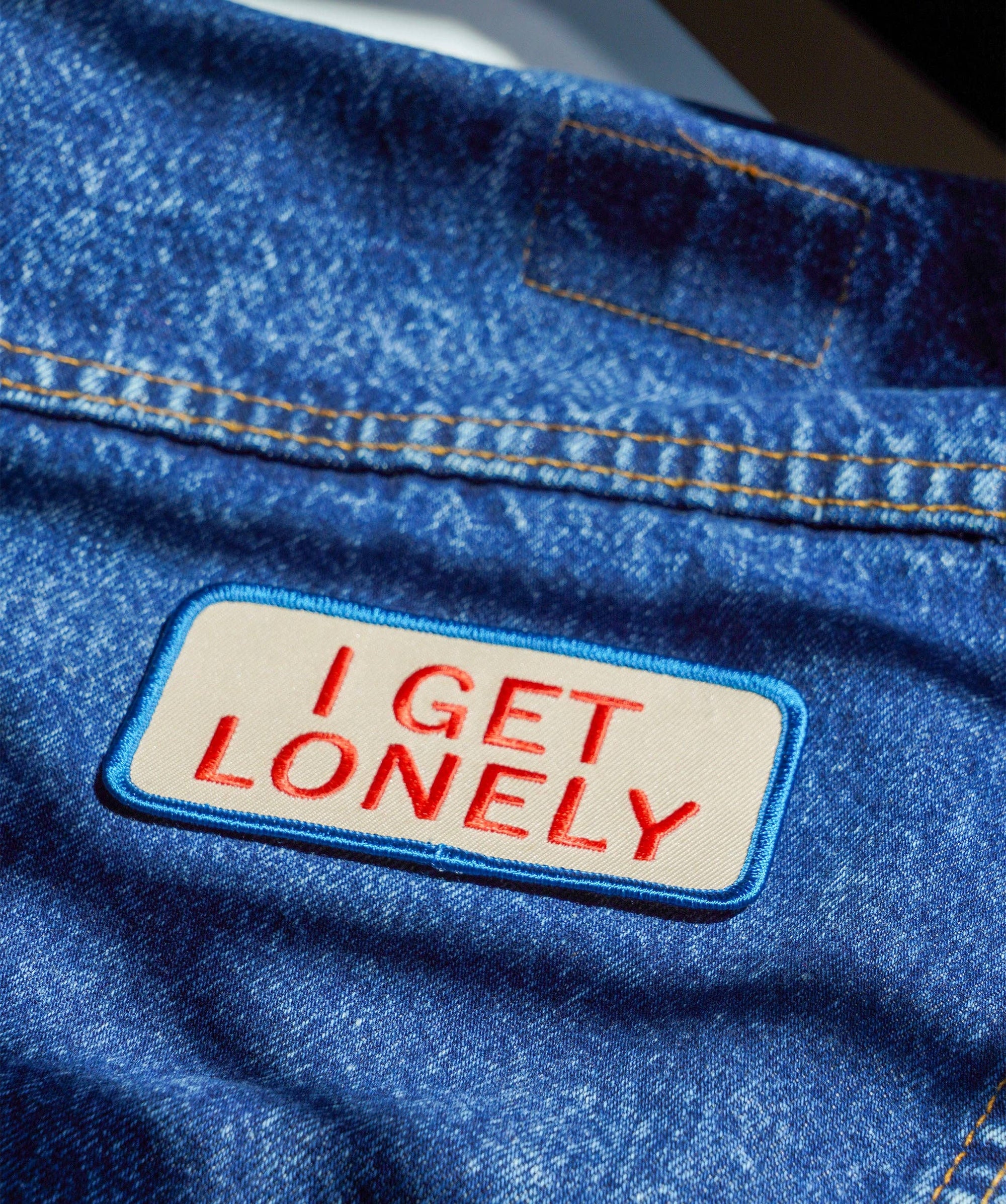 Oxford Pennant- I Get Lonely Embroidered Patch