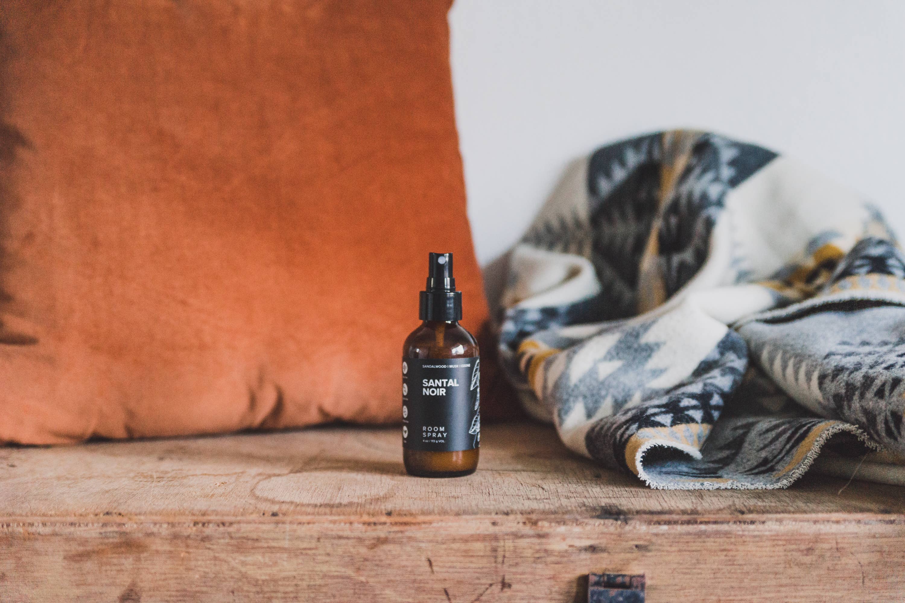 Broken Top Brands- Santal Noir - 4 oz Body Mist & Room Spray- Men's