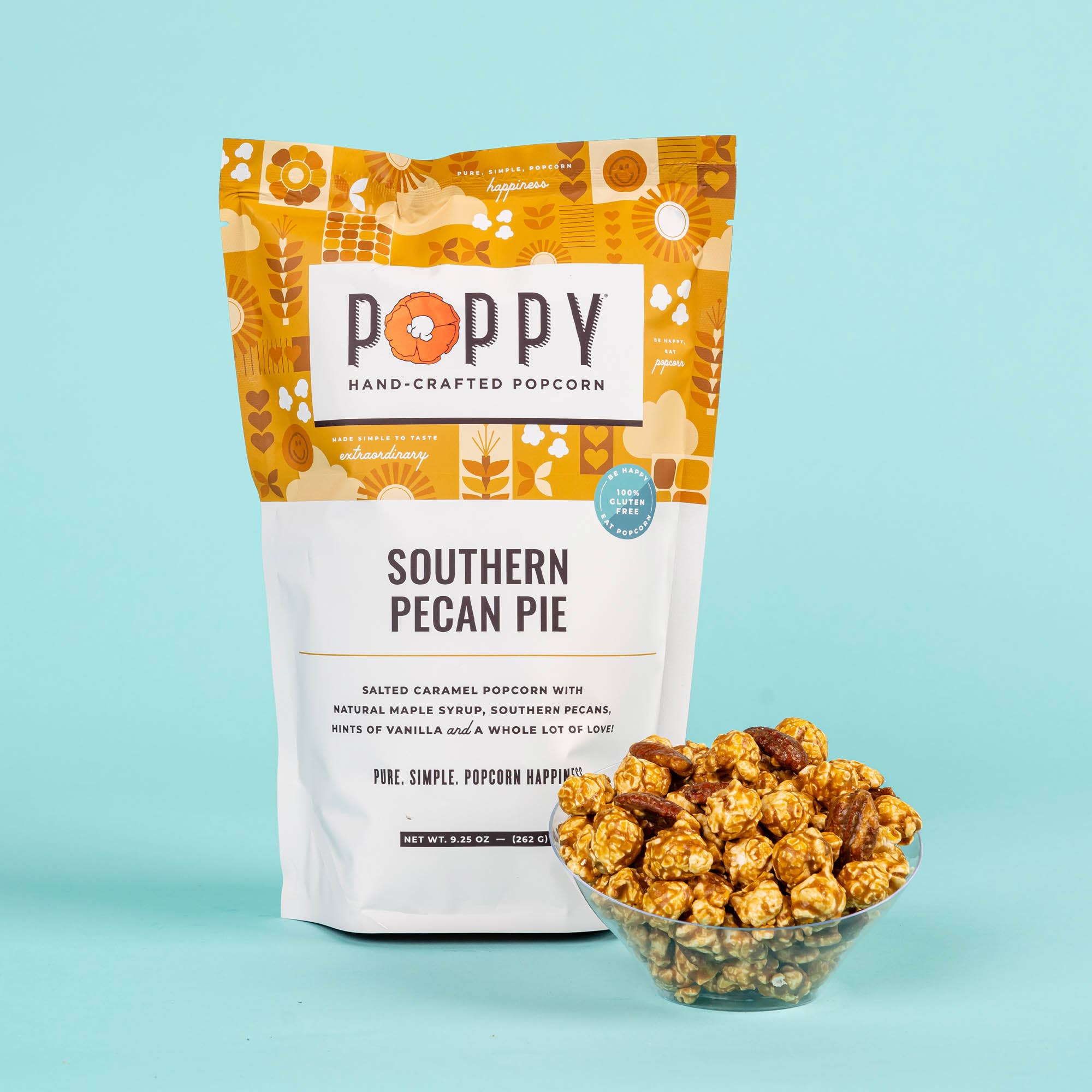 Poppy Popcorn- Southern Pecan Pie Popcorn