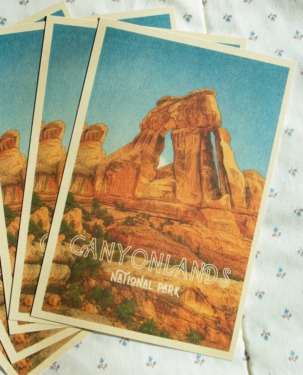 Traildust Goods- Canyonlands National Park Vintage Inspired 4x6 Postcards