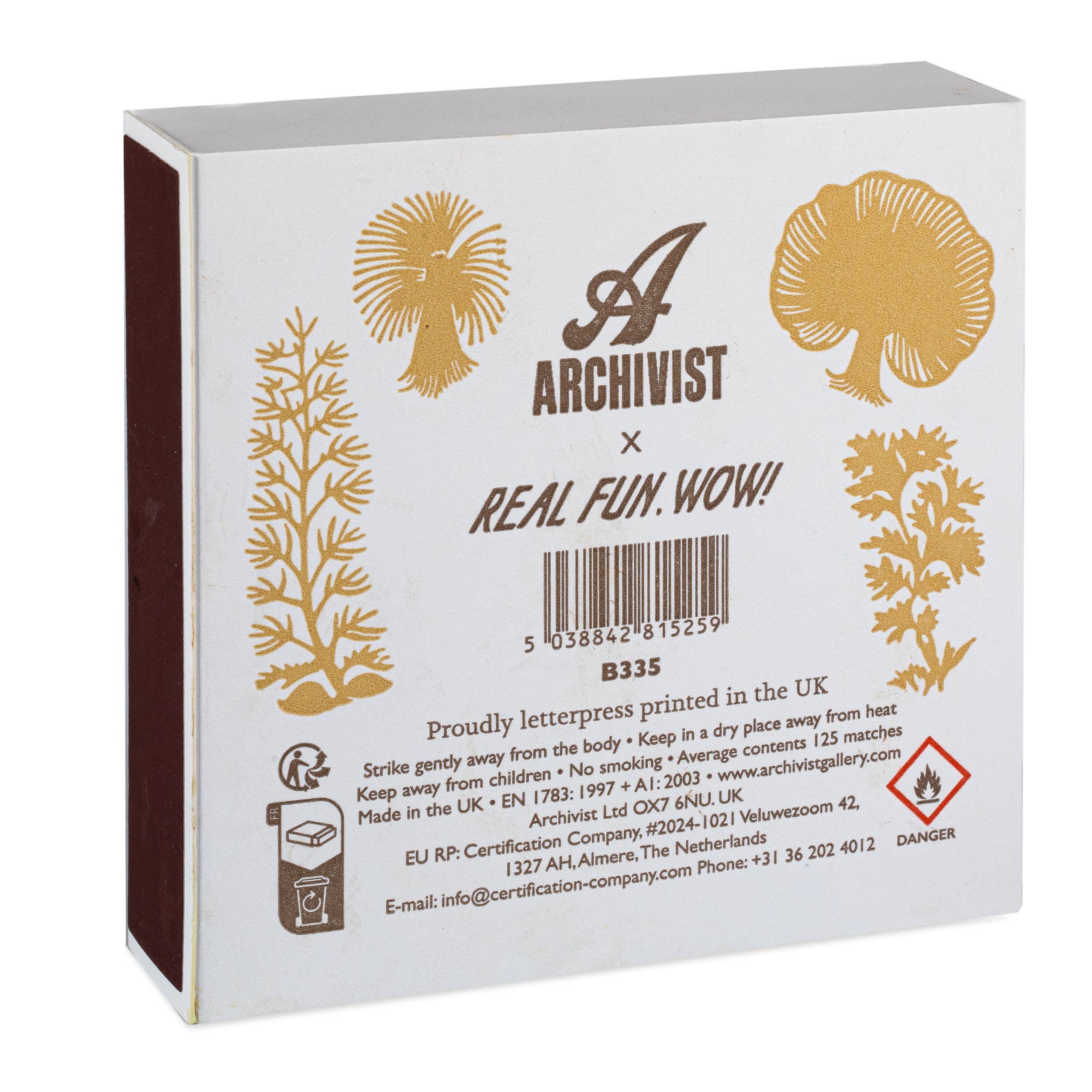Archivist - Mushrooms | Square - Safety Matches