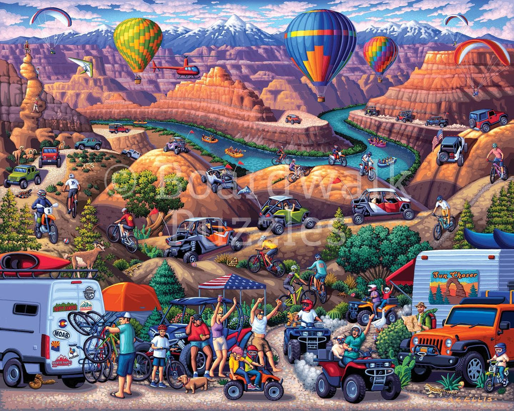 Boardwalk Puzzle Company- Red Rock Adventure | 210 Piece Personal Puzzle