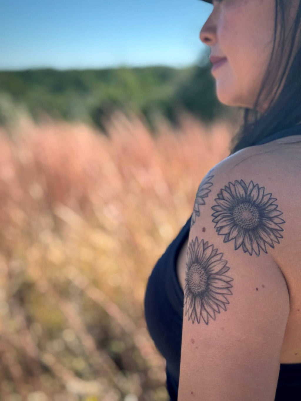 NatureTats- Sunflower Temporary Tattoo