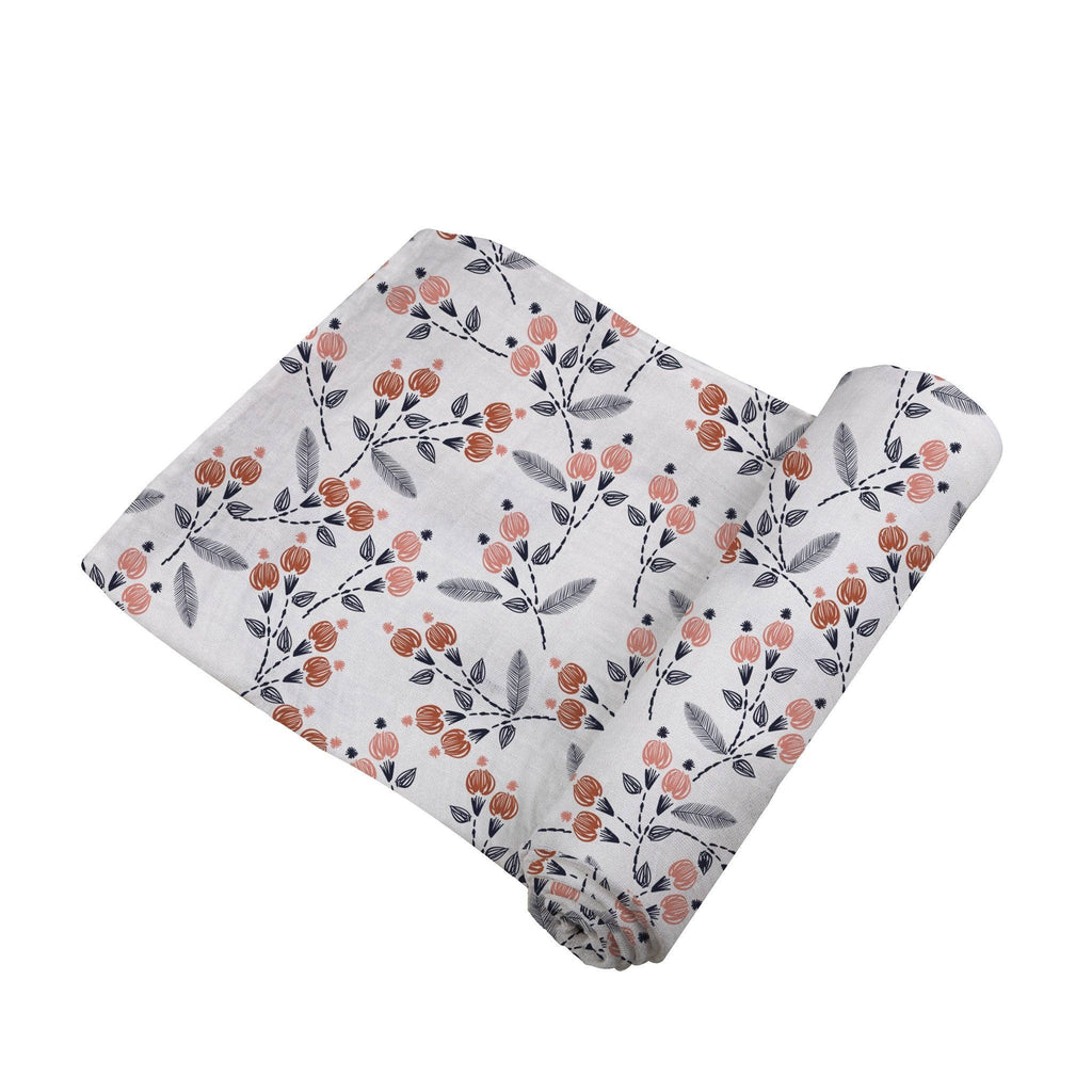 Newcastle Classics- Dahlia Floral Bamboo Swaddle