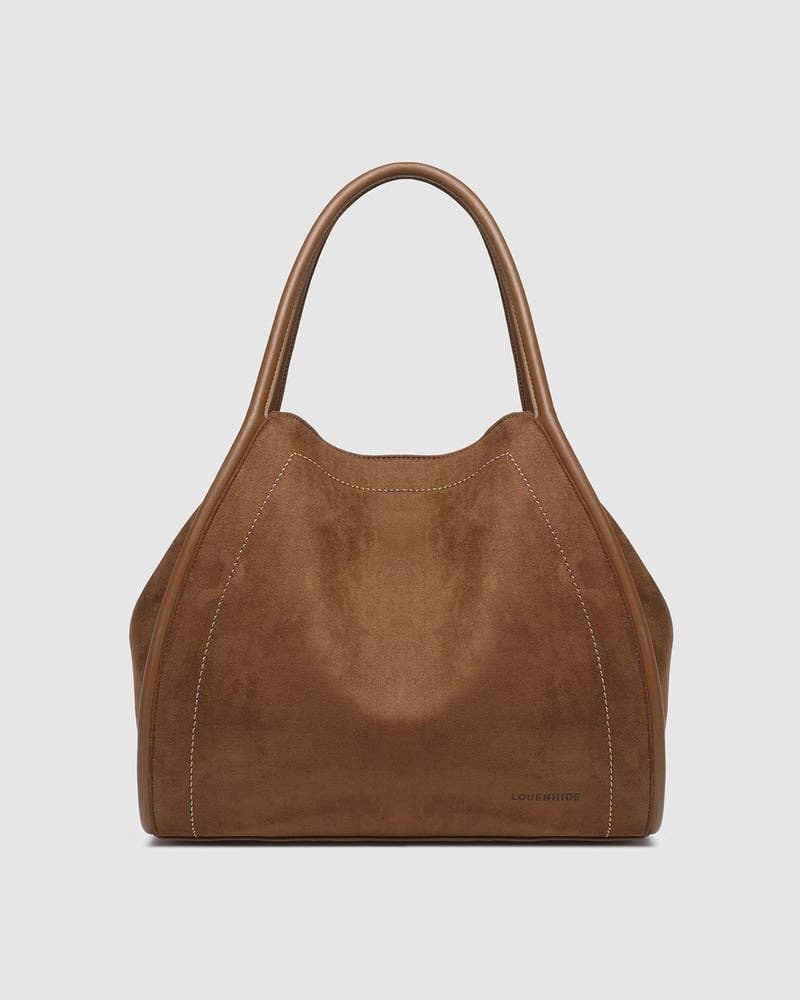 Louenhide- Shoulder Bag  - Vegan Suede Tan | Sutton