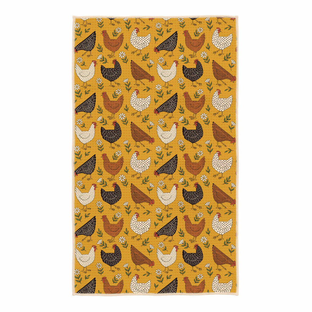 Trek Light- Kitchen Tea Towel Quick Dry | Farmhouse Chicken