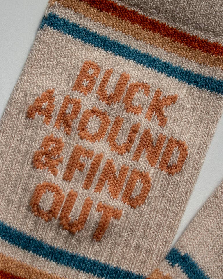 Shop Good- Buck Around and Find Out Western Socks