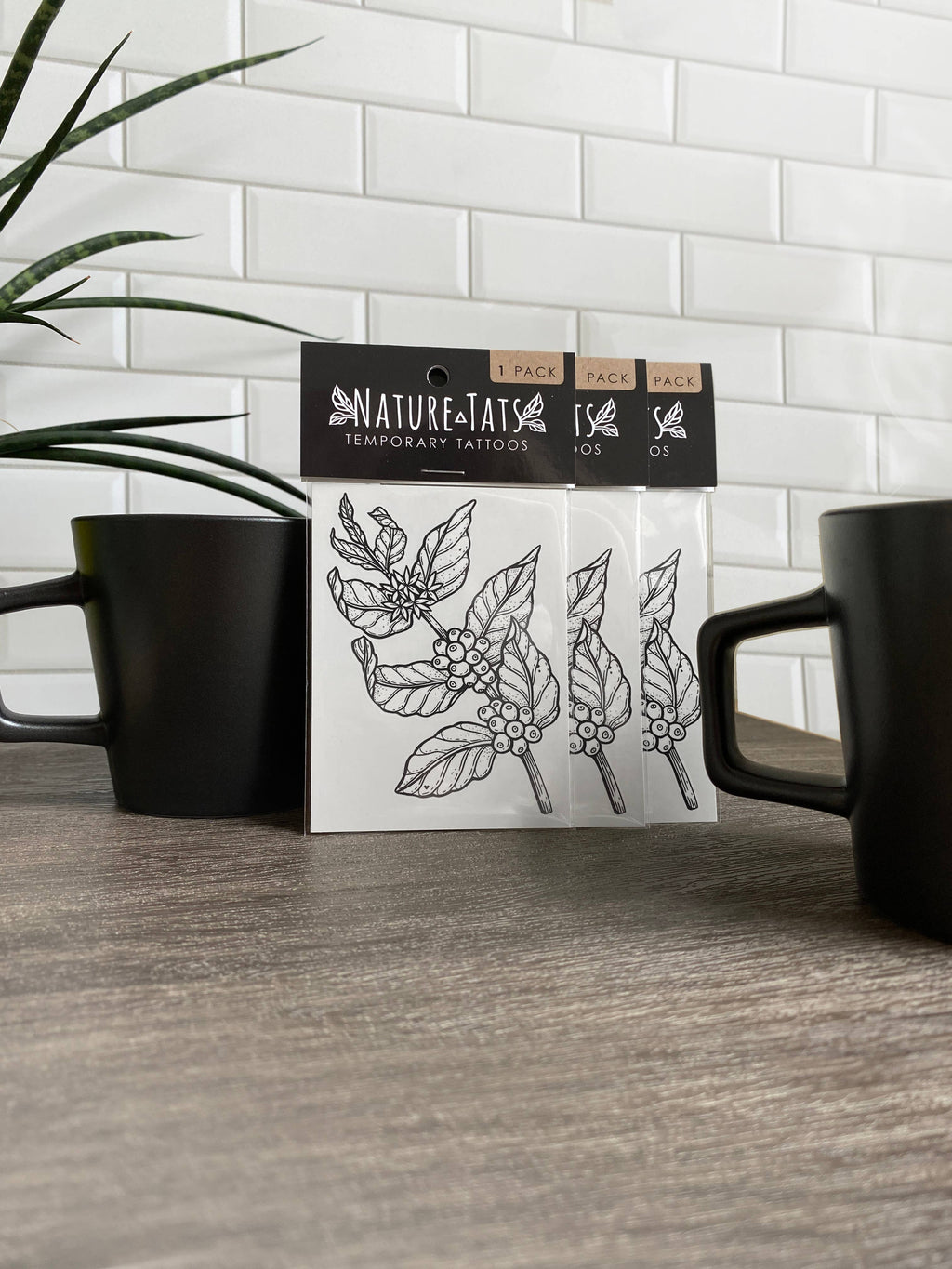 NatureTats- Coffee Plant Temporary Tattoo