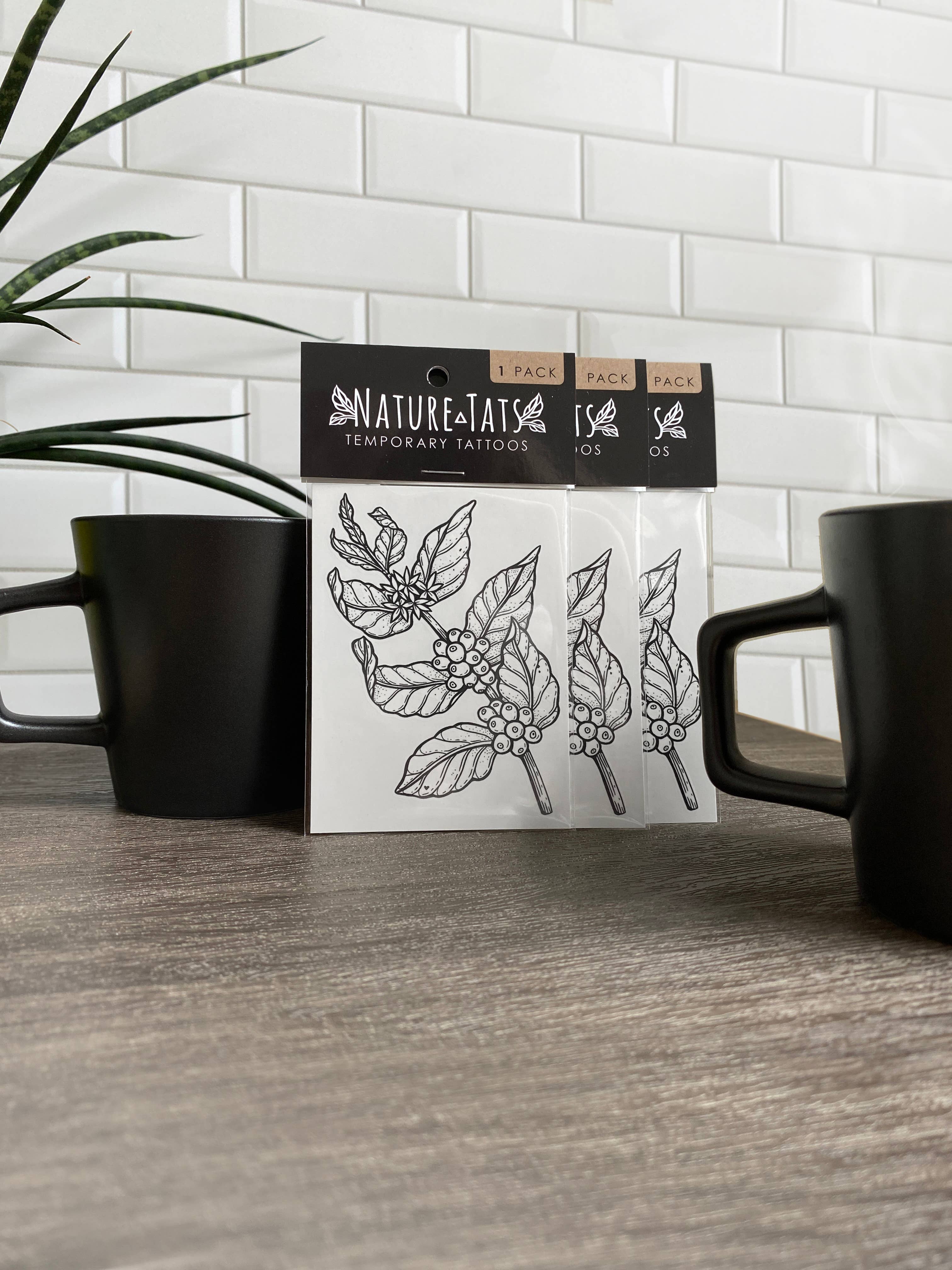 NatureTats- Coffee Plant Temporary Tattoo