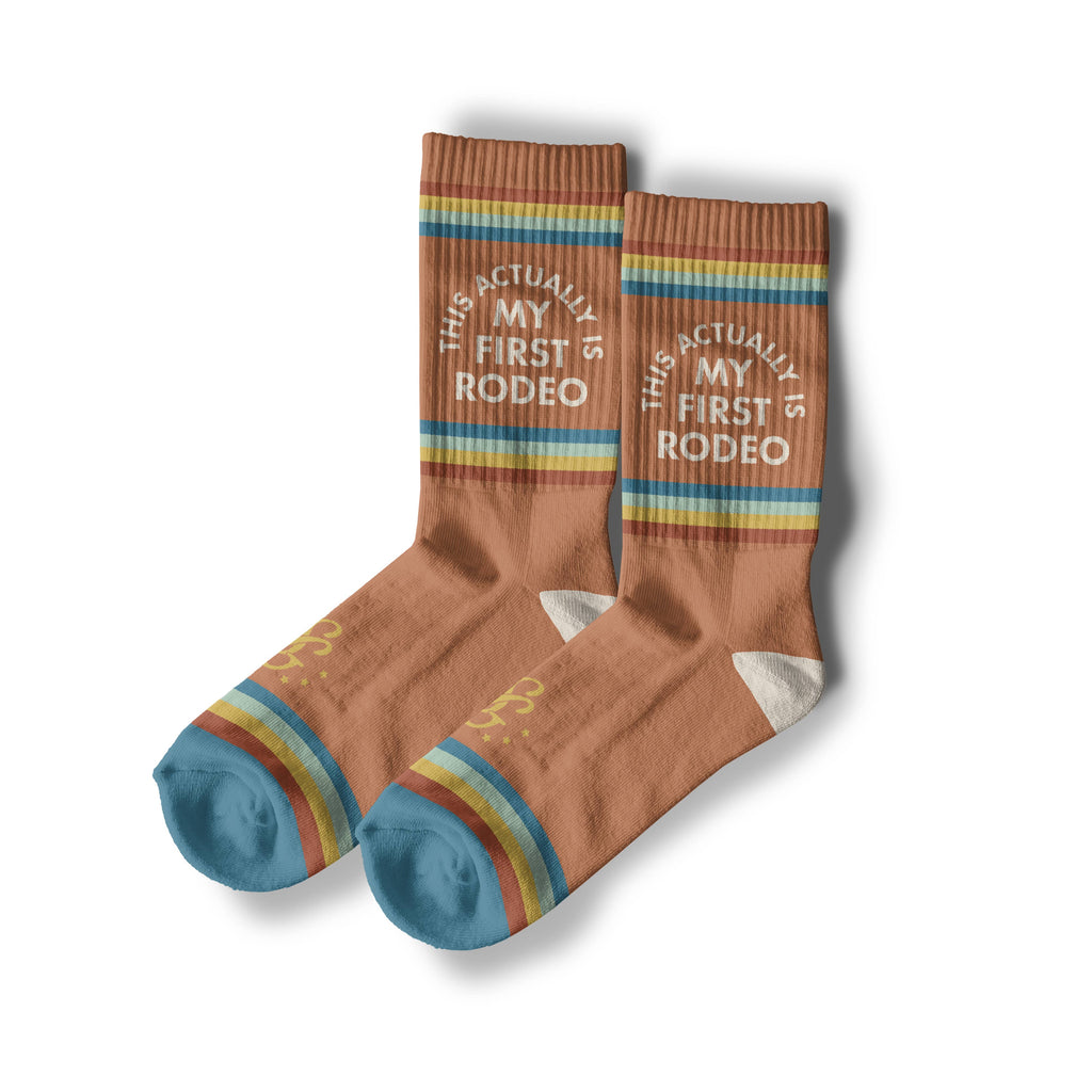 Shop Good- Actually My First Rodeo Western Socks