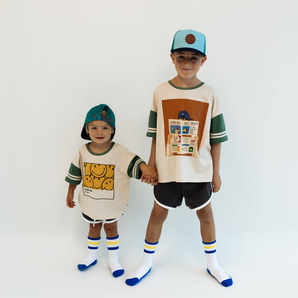 Minimalist Folk Co.- Pantone | GREEN | OVERSIZED KIDS TEE