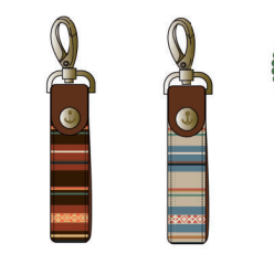 Iron & Resin- Flatland Key Ring