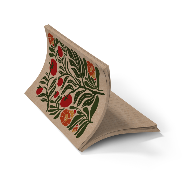 Denik- Tomatoes Kraft Layflat Notebook