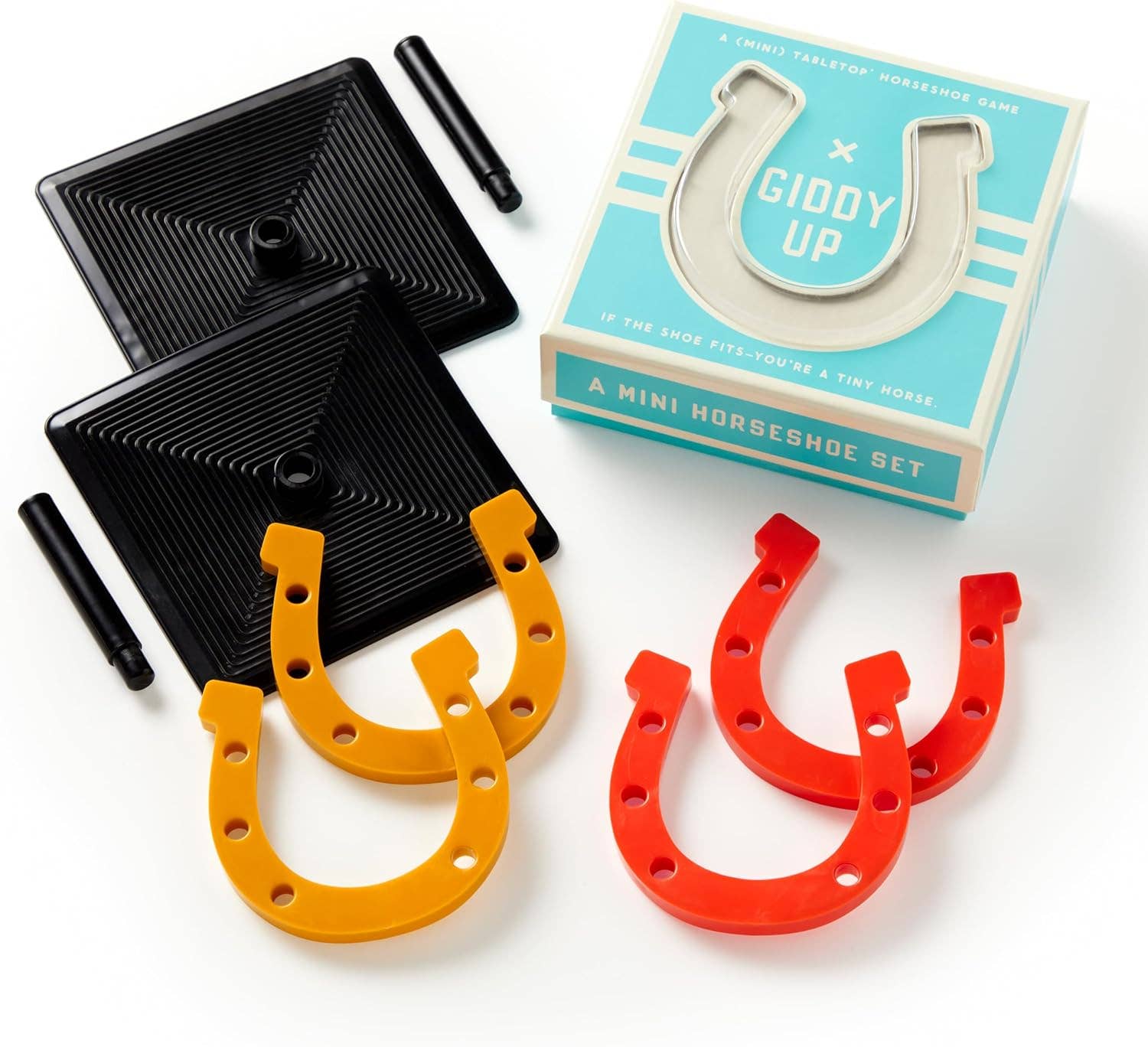 Brass Monkey- Giddy Up Tabletop Horseshoes Game