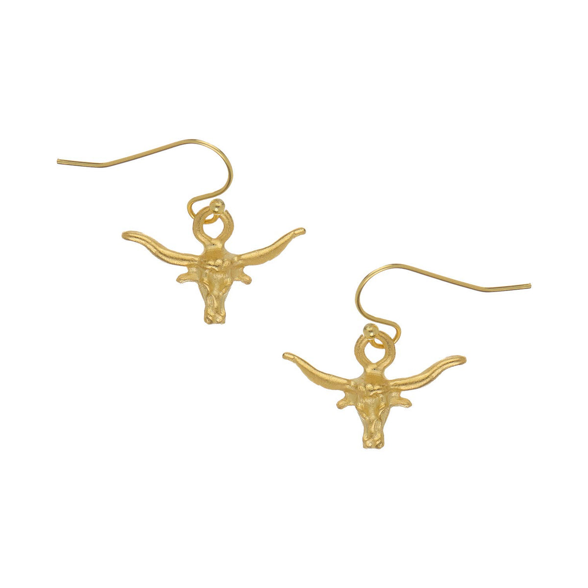 Susan Shaw- Mini Longhorn on Wire Earrings