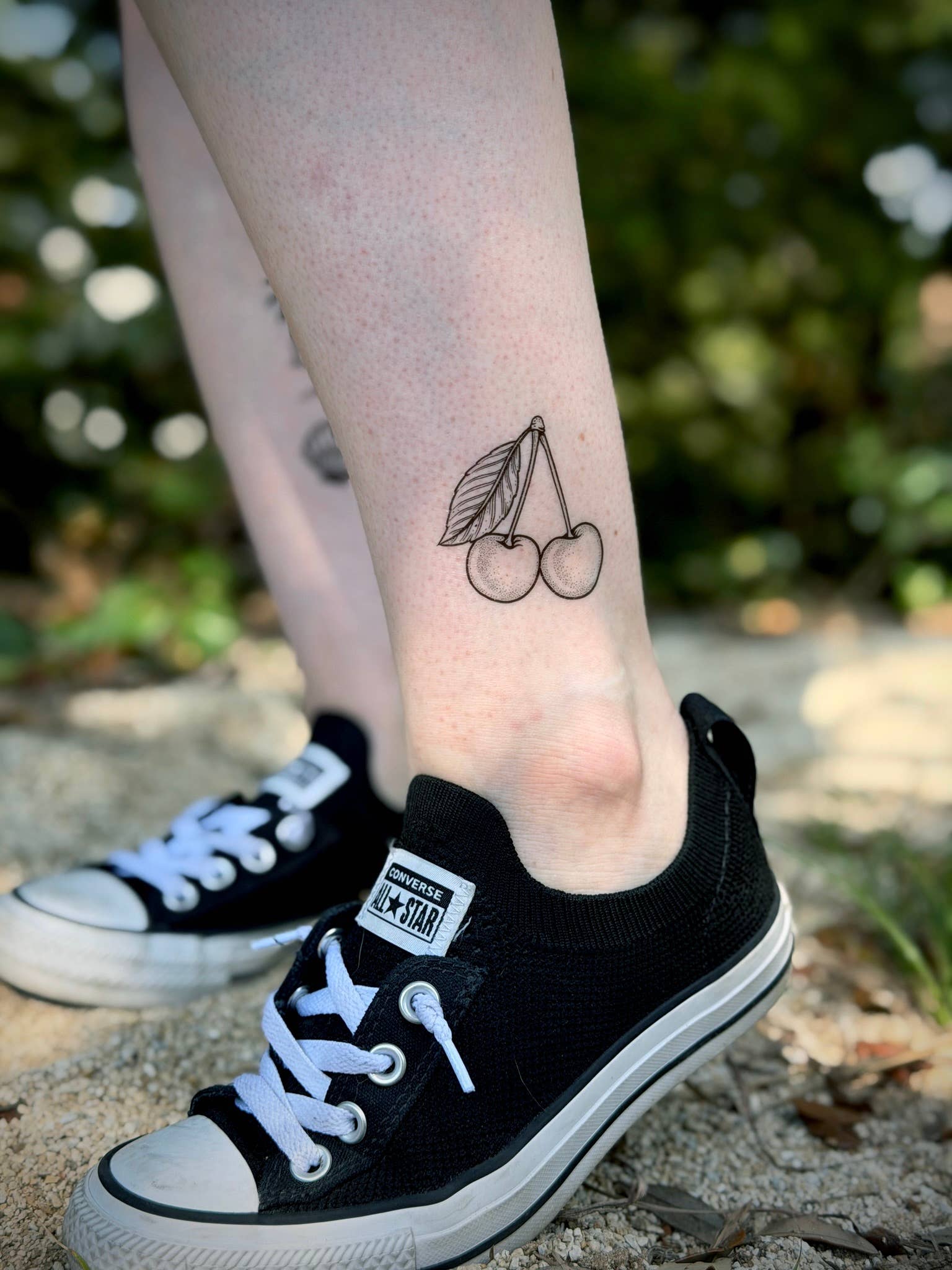 NatureTats- Cherry Flower Temporary Tattoo