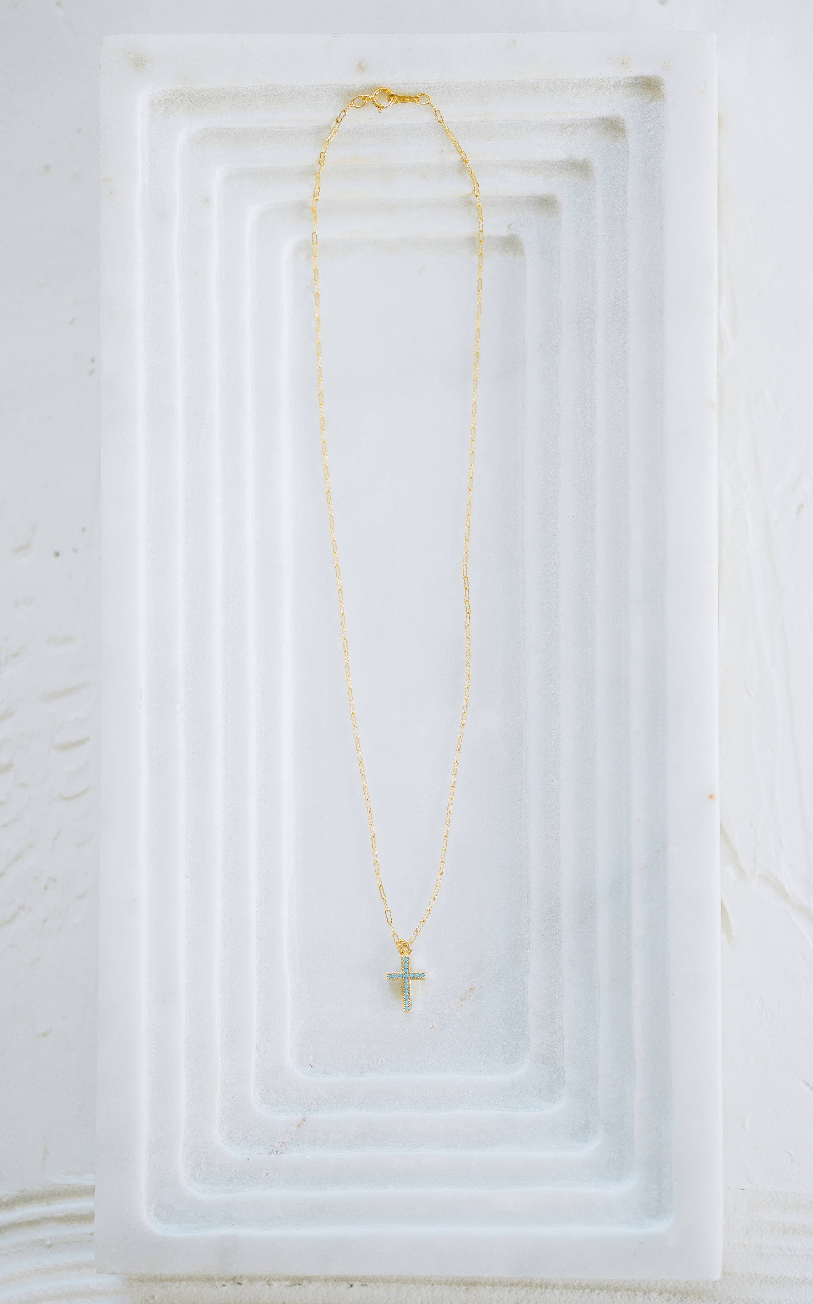 Reva Grey- Stevie Cross Necklace