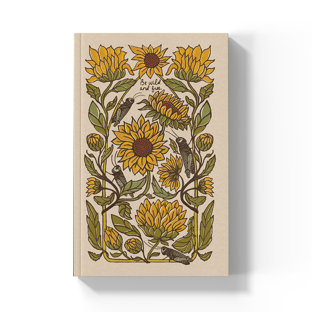 Denik- Sunflower Soft Touch Classic Layflat Notebook