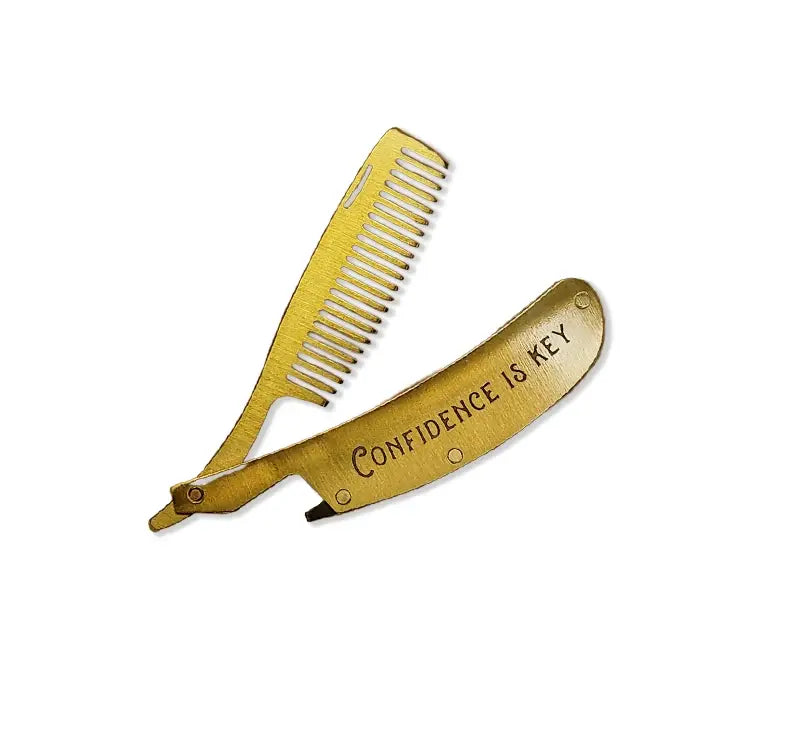 Lucky Jack- Folding Beard & Mustache Comb