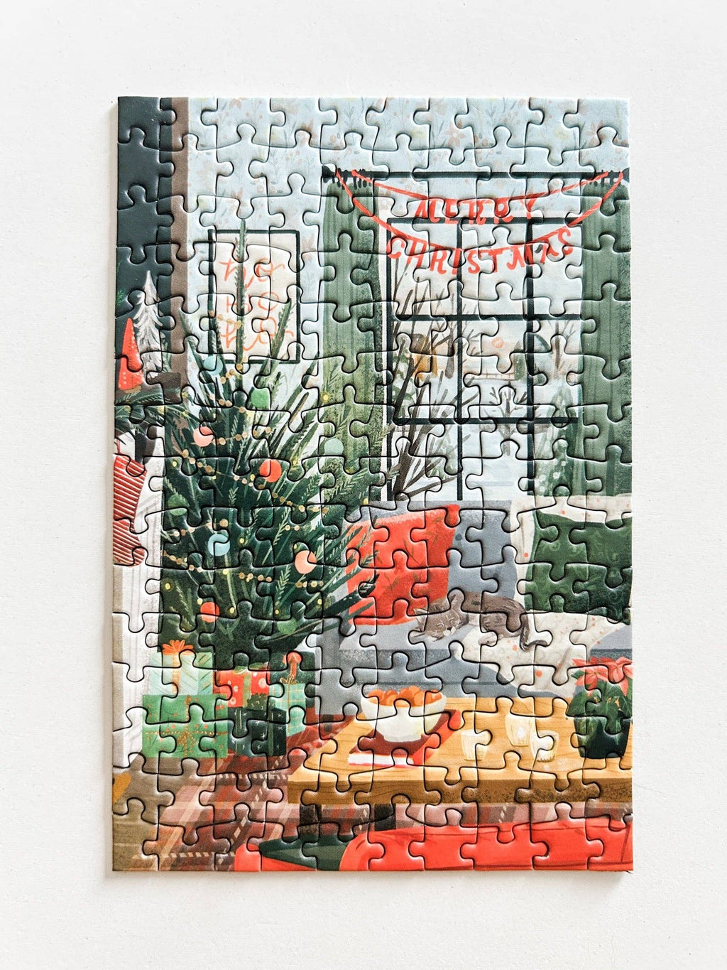 Spaghetti Tree- Cozy Christmas 150 Pc Mini Puzzle