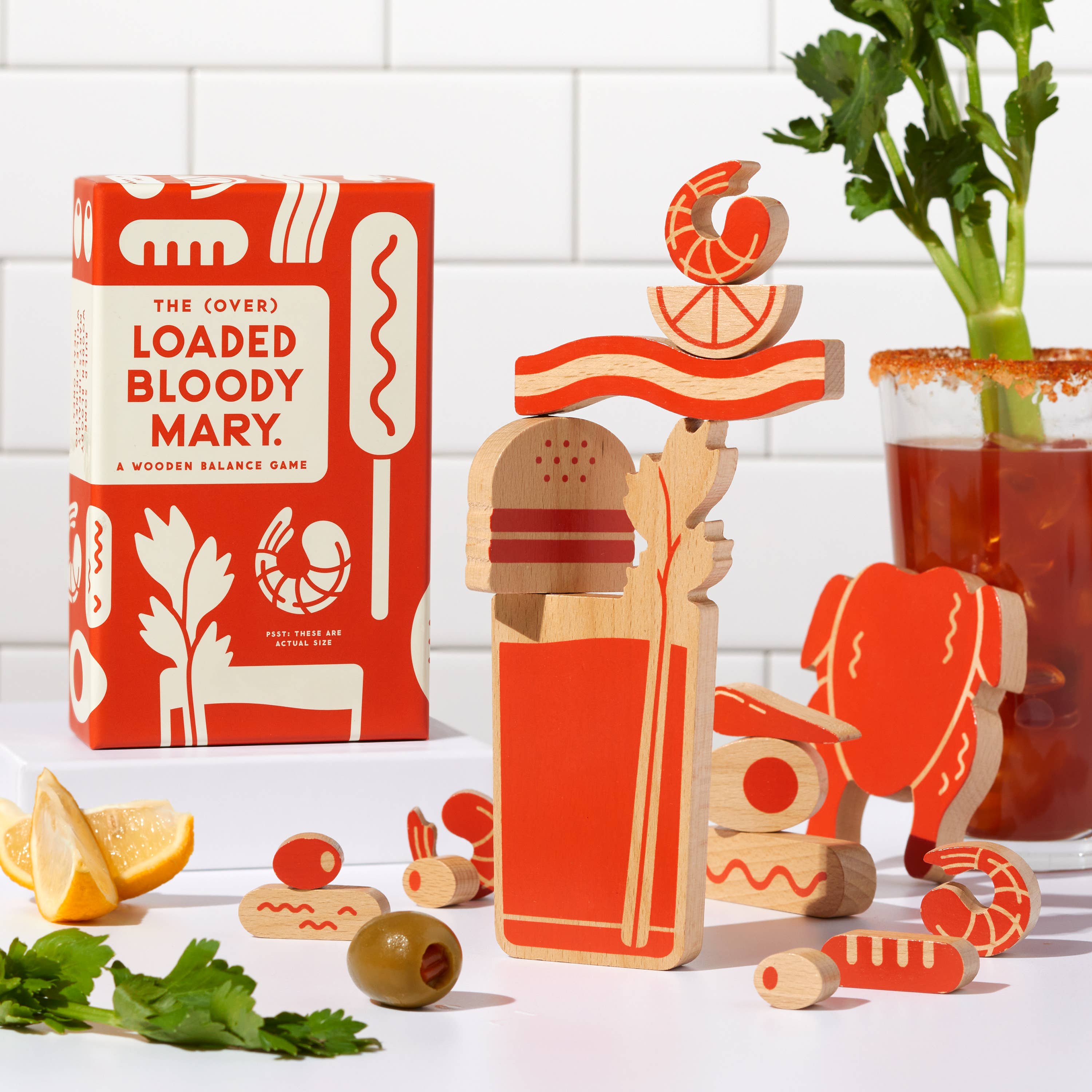 Chronicle Books- Brass Monkey (Over) Loaded Bloody Mary Balance Game