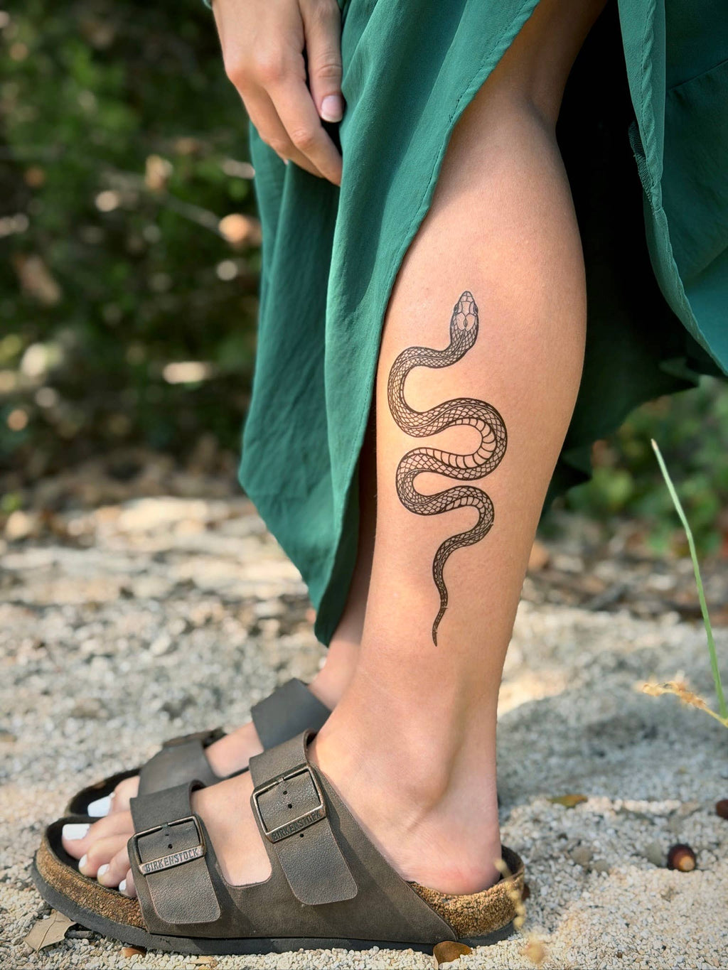 NatureTats- Garden Snake Temporary Tattoo