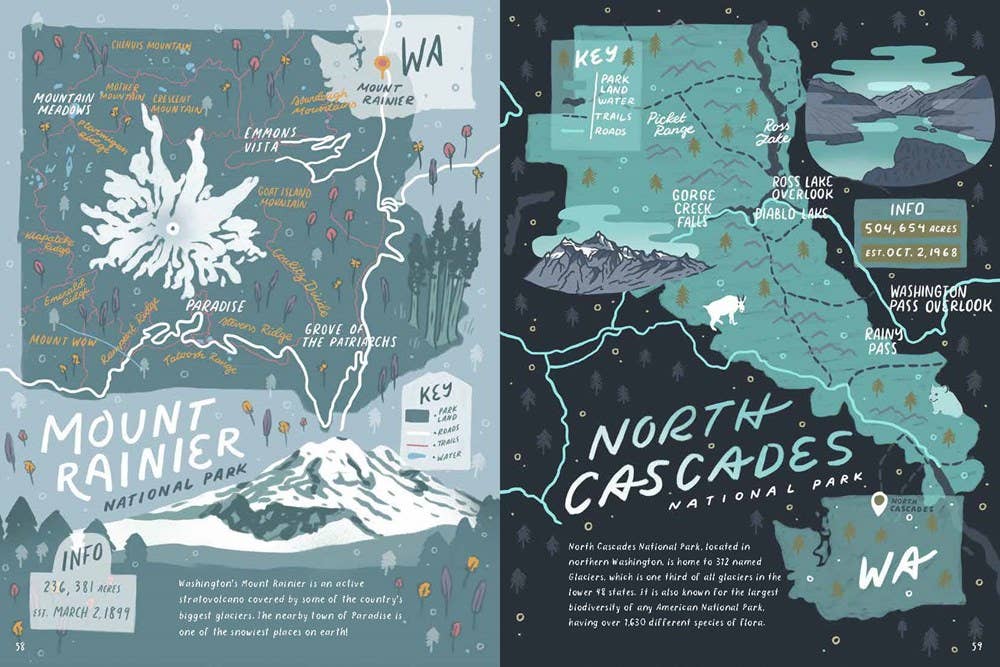 Gibbs Smith- National Parks Maps: Illustrated Maps of 62 National Parks