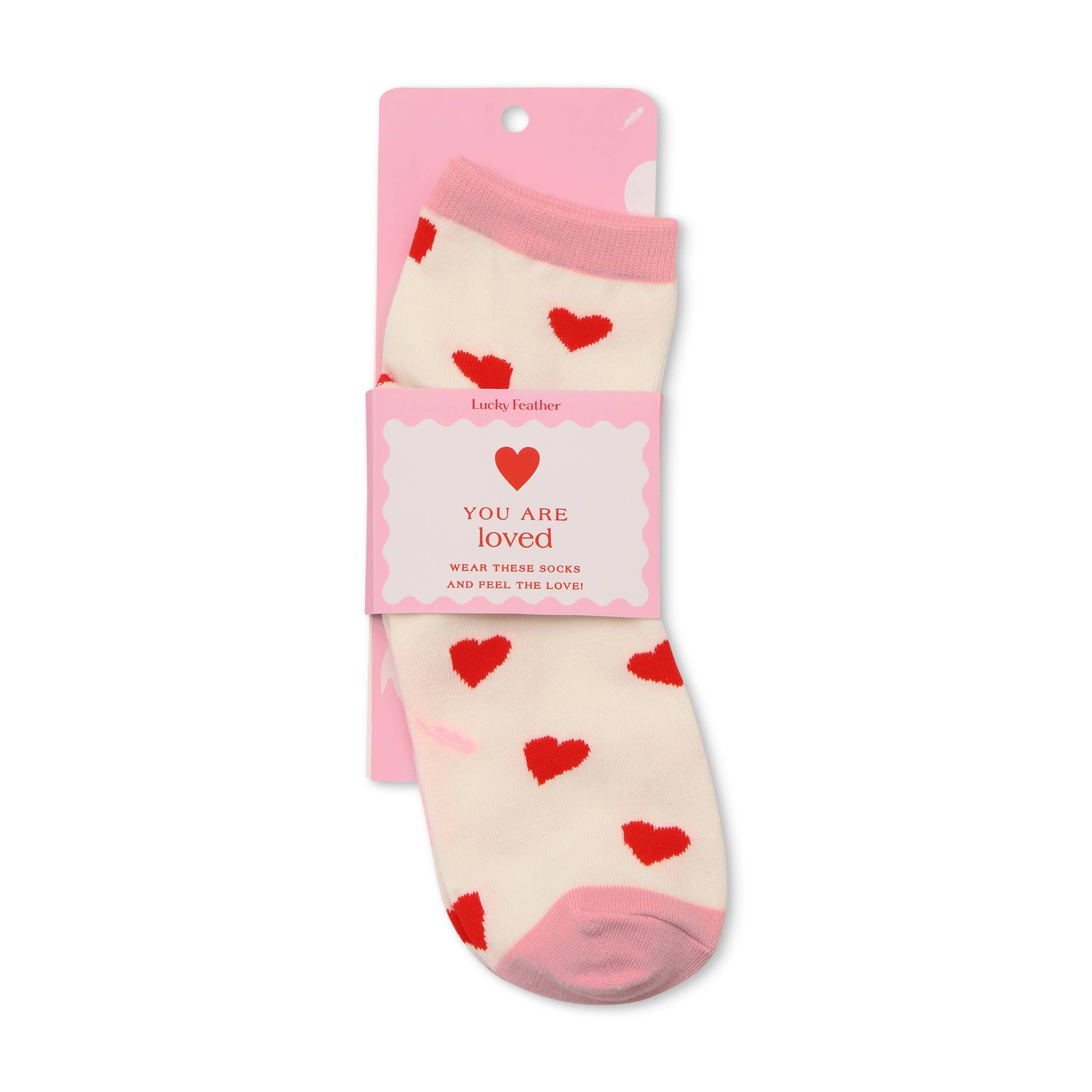 Lucky Feather- Sockspirations - You are Loved