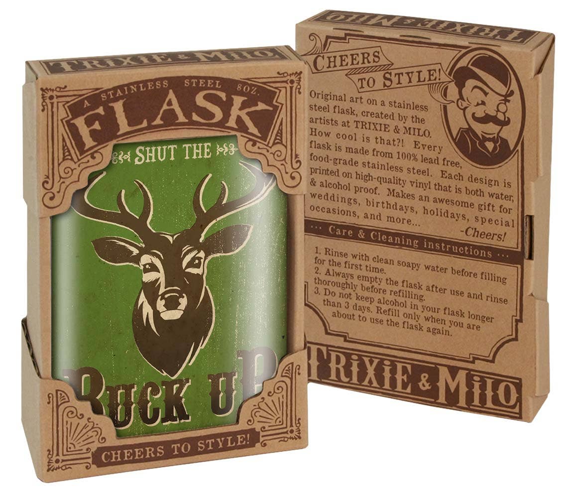 Lucky Jack- Flask - Buck Up!