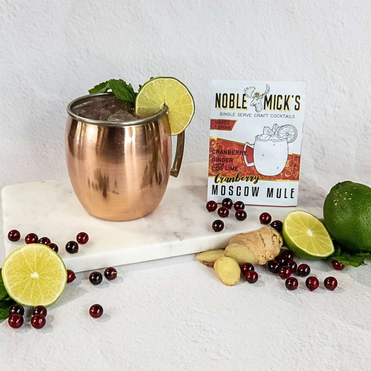 Noble Mick's- Cranberry Moscow Mule Single Serve Craft Cocktail