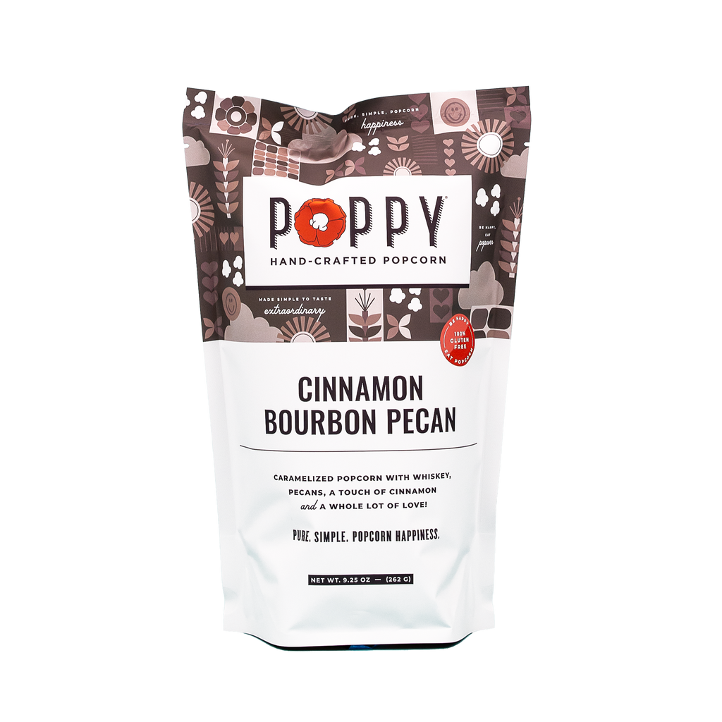Poppy Popcorn- Cinnamon Bourbon Pecan Popcorn