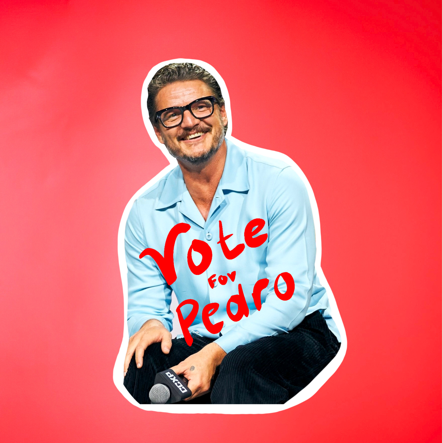 Gaec Studio- Vote for Pedro pascal Pop Culture  Sticker