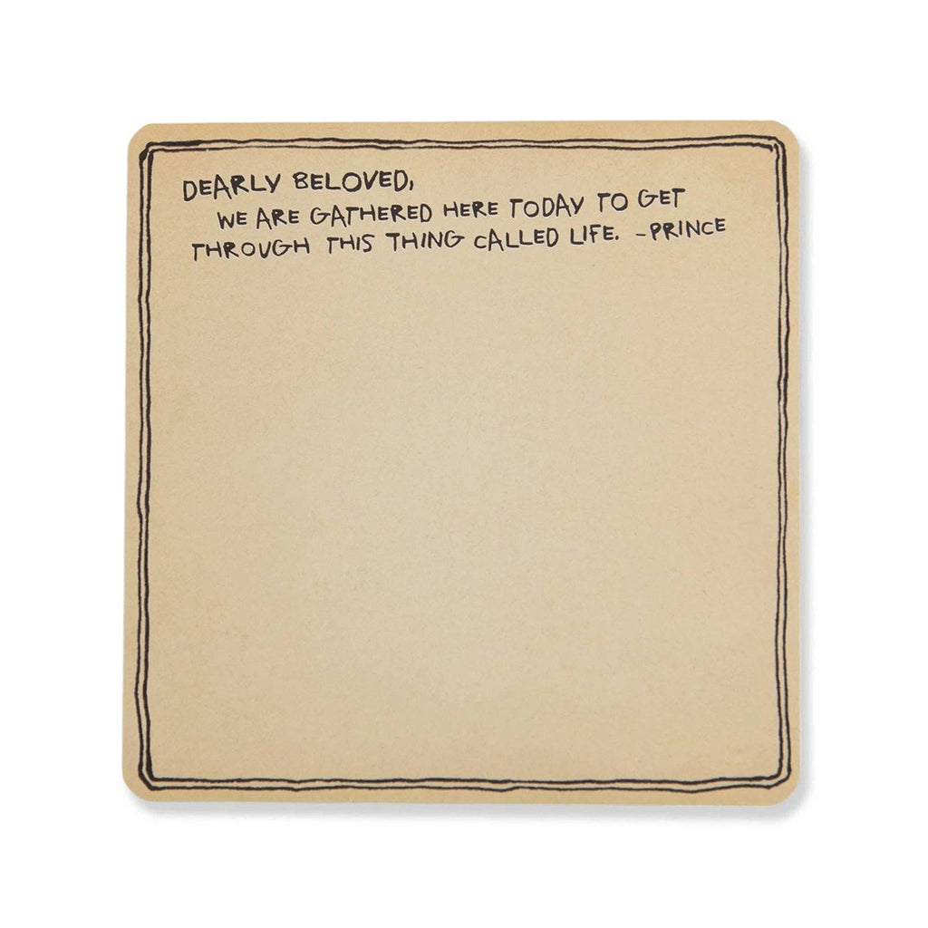 Sugarboo & Co- Dearly Beloved (Prince) Square Notepad