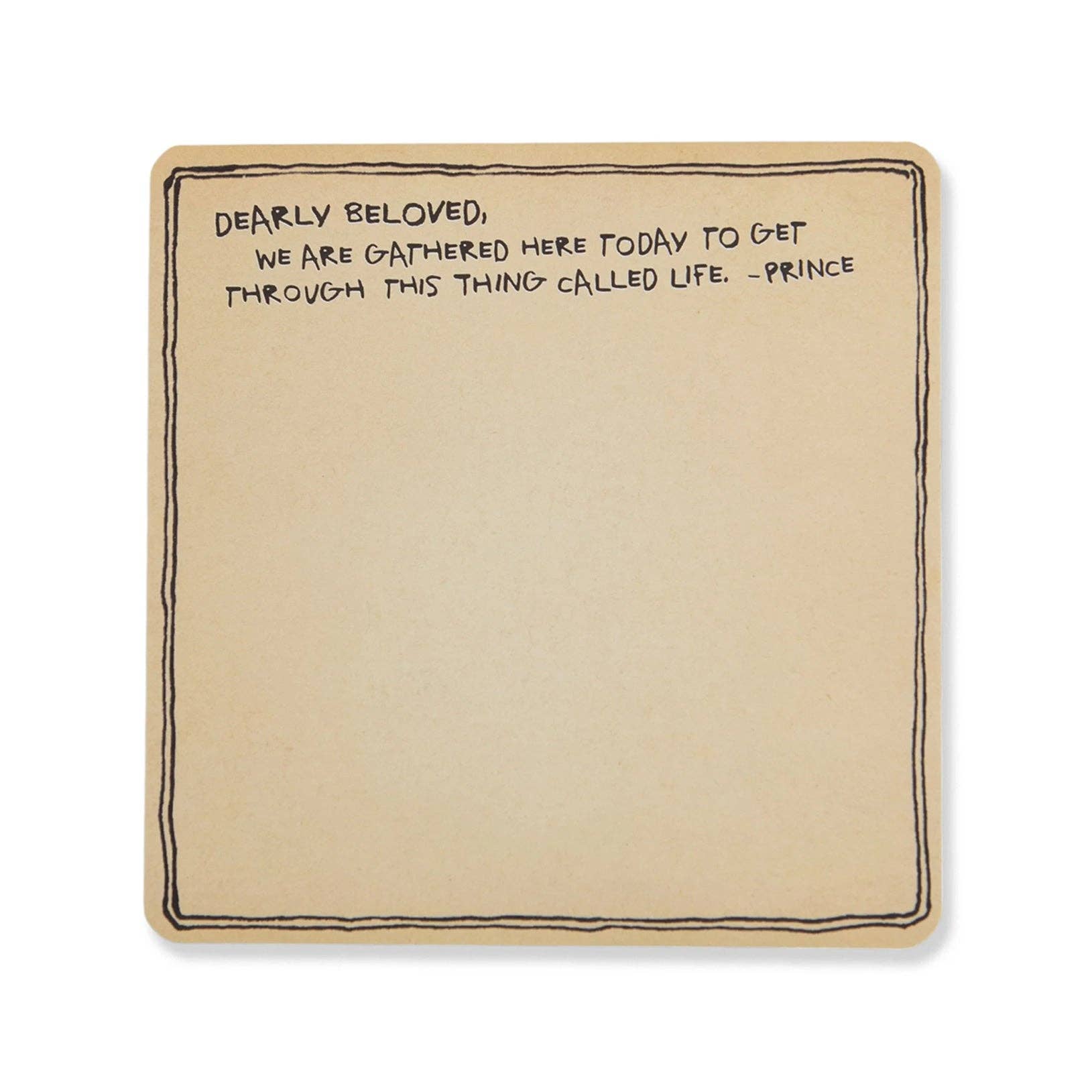Sugarboo & Co- Dearly Beloved (Prince) Square Notepad
