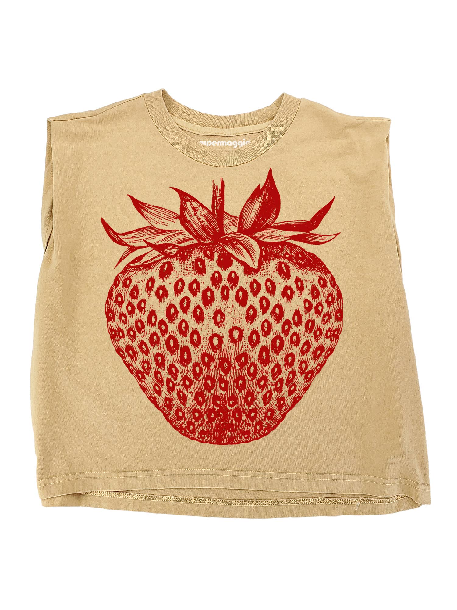 Supermaggie- Strawberry Maisie Heavyweight Muscle Tee