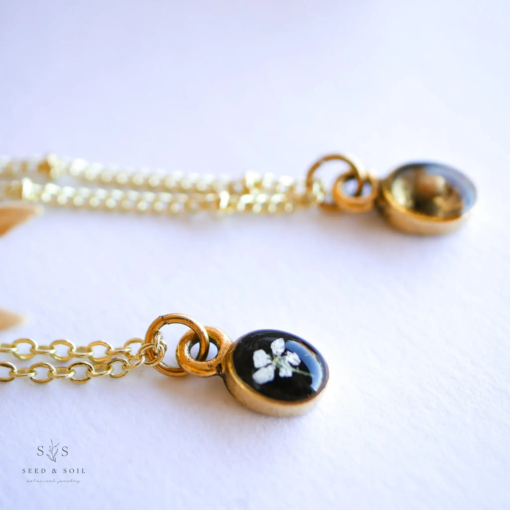 Seed & Soil- Tiny Oval Necklace
