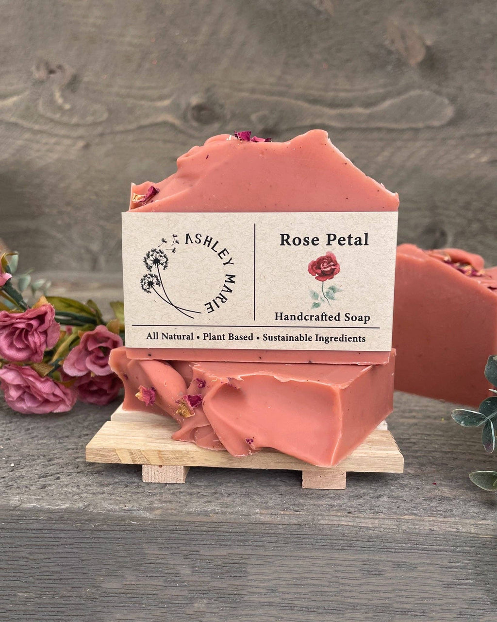 Ashley Marie Soap- Rose Petal Bar Soap