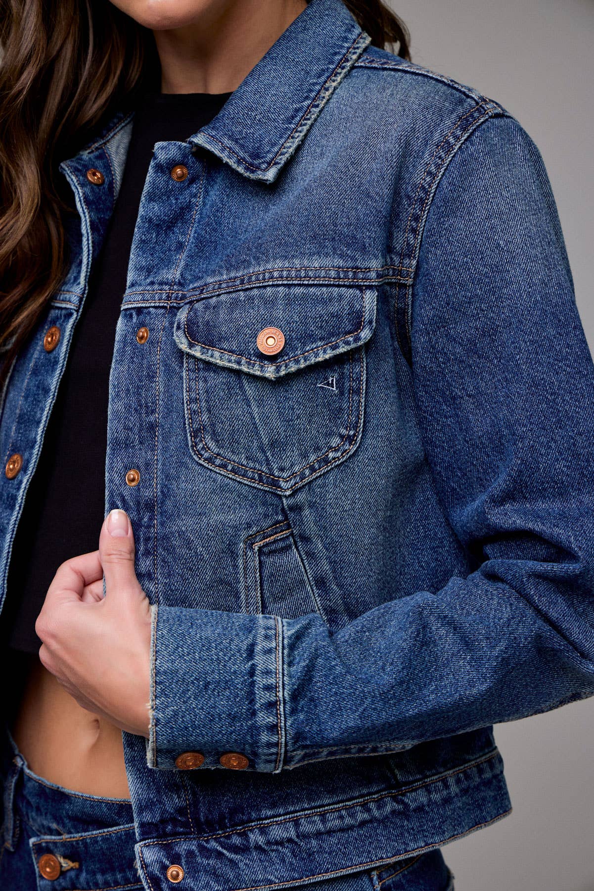 Hidden Jeans- Dark Wash Classic Trucker Jacket
